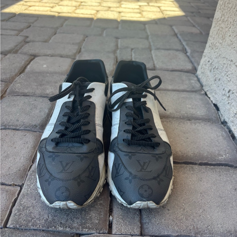 Louis Vuitton Black and White Sneakers